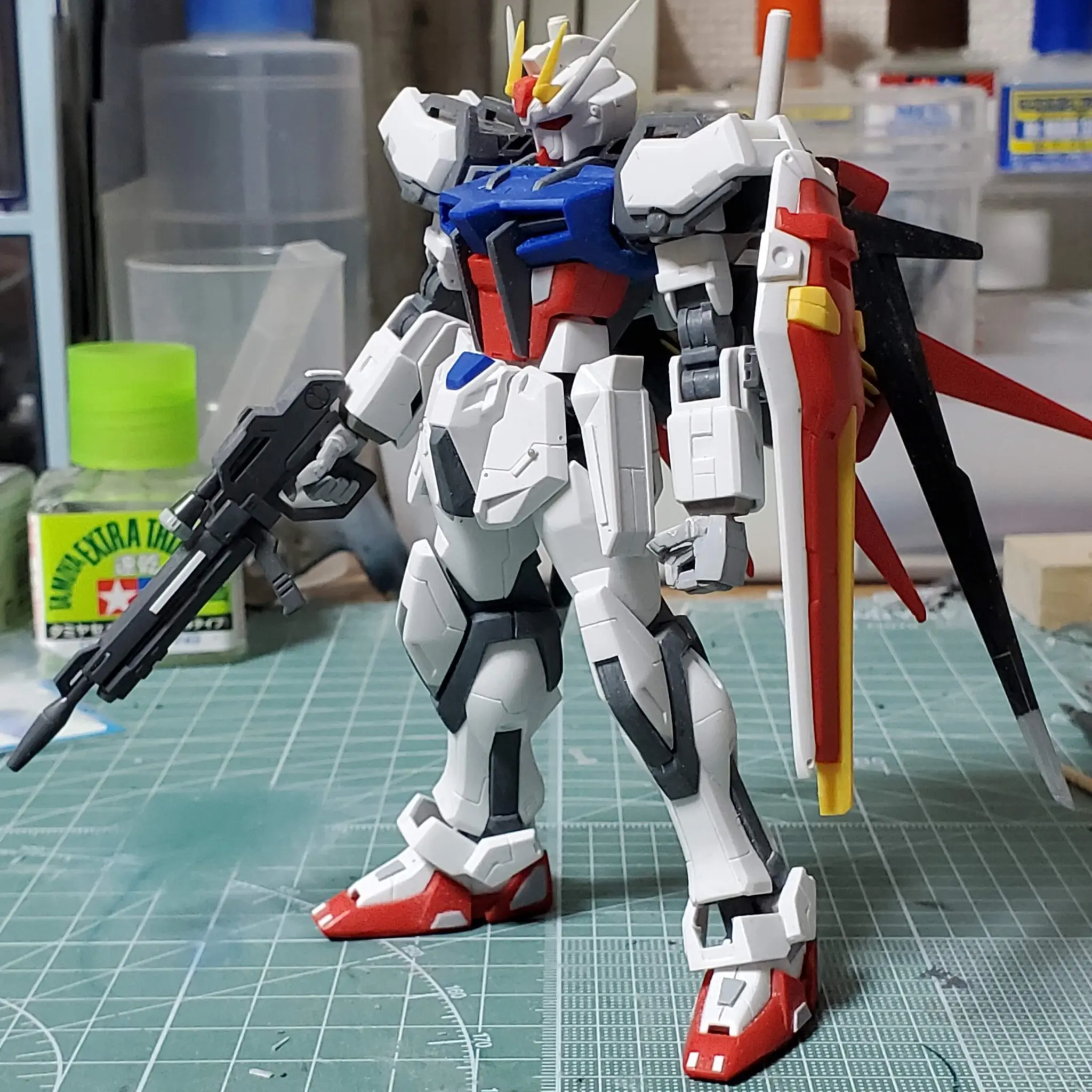 ガンプラ Hgce 1 144 エールストライクガンダム 制作記 Akidougreadmodeling