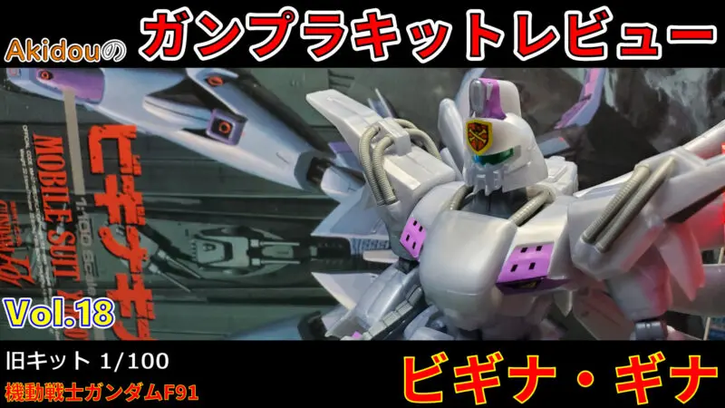 ガンプラキットレビュー 旧キット 1 100 ビギナ ギナ 機動戦士ガンダムf91 Akidougreadmodeling